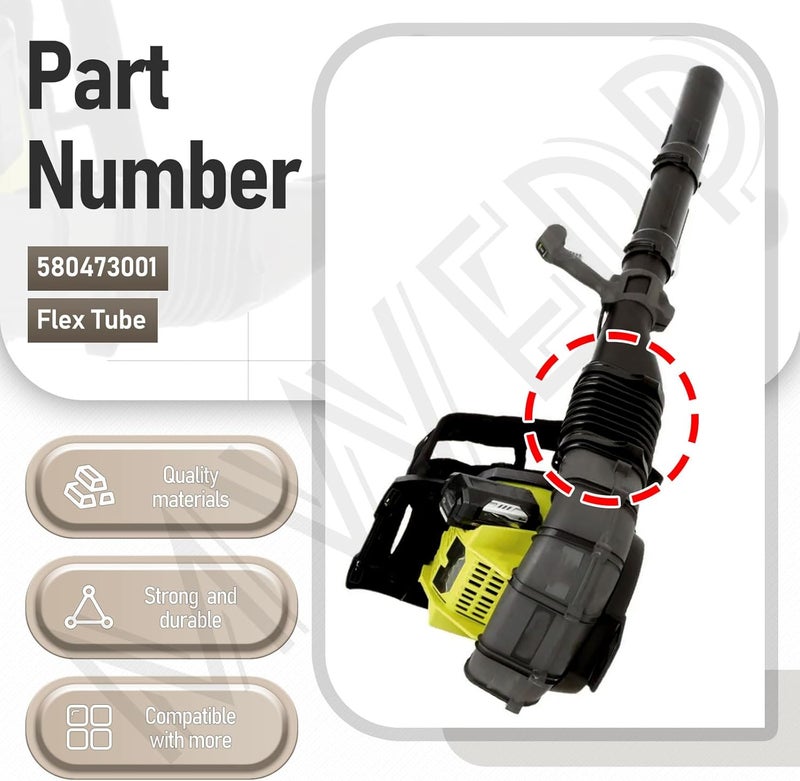 MWEDP أنبوب مرن بديل 580473001 لمروحة رايوبي RY38BP 38cc ونماذج المروحة 40 فولت RY40404NV، RY40440، RY40404، يناسب النماذج 308054129، 310816015، 309266005 - Image 4